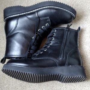 Madden girl black faux leather boot